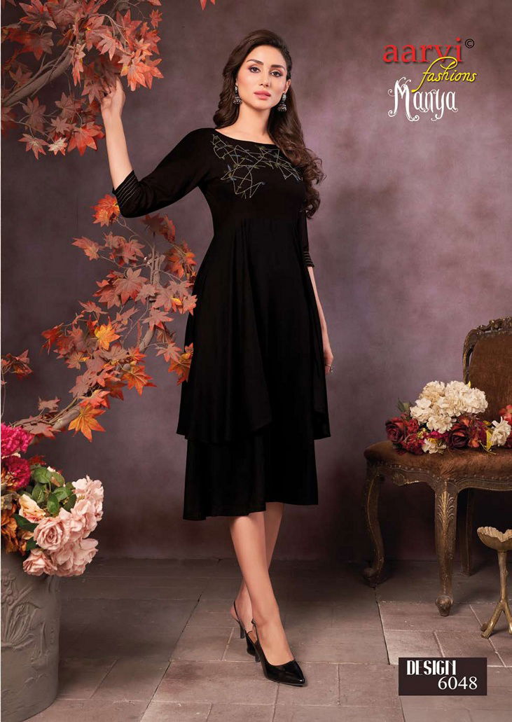 Aarvi Manya 26 New Designer party Wear Latest Kurti Collection